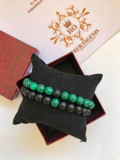 Malachite and Black Matte Set