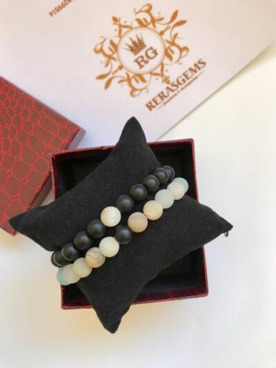 Amazonite and Black Matte Set