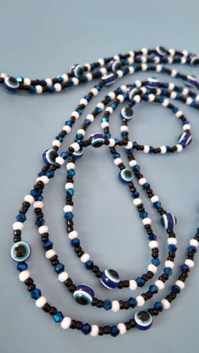 Blue eye waistbeads