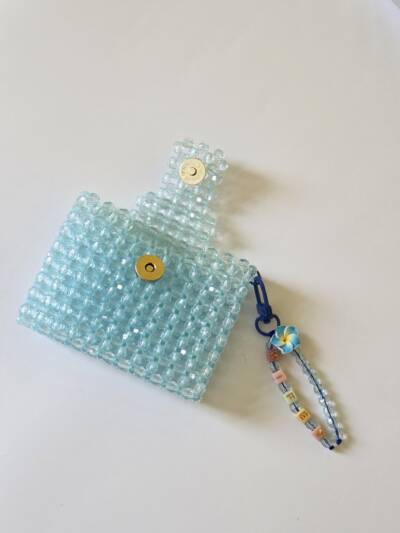 Customisable blue card holder (double-sided) - Image 2