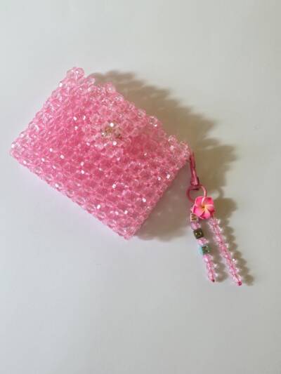 Customisable Pink card holder (double-sided) - Image 2