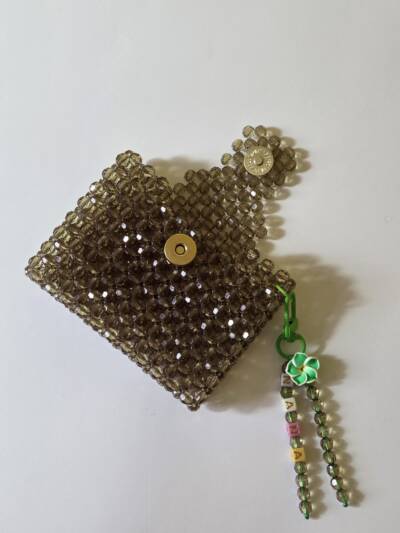 Customisable green card holder (double-sided)